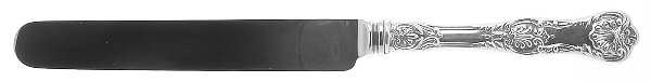 King George (Sterling, 1894, No Monograms) Blunt Thin Hollow Knife with Bolster