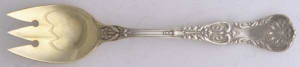 King George (Sterling, 1894, No Monograms) Small Ice Cream Fork