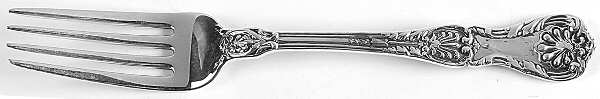 King George (Sterling, 1894, No Monograms) Solid Youth Tea Fork