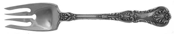 King George (Sterling, 1894, No Monograms) Large Ramekin Fork