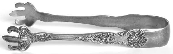 King George (Sterling, 1894, No Monograms) Small Sugar Tongs