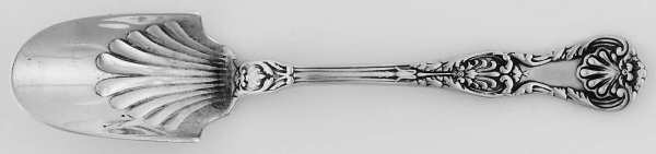 King George (Sterling, 1894, No Monograms) Solid Cheese Scoop