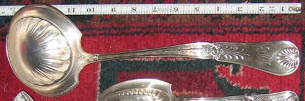 Kings I (Sterling, 1875) Solid Soup Ladle