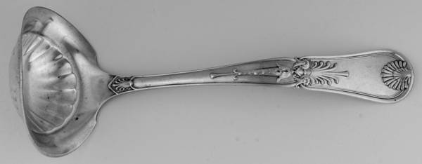 Kings I (Sterling, 1875) Solid Gravy Ladle