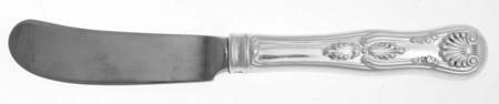 Kings II (Sterling, 1885) Butter Spreader Hollow Hdl-Paddle/Stainless Blade