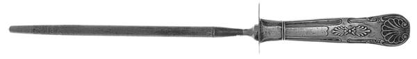 Kings II (Sterling, 1885) Large Roast Steel Rod Knife Sharpener