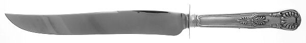 Kings II (Sterling, 1885) Large Stainless Blade Roast Carving Knife