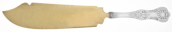 Kings III (Sterling, 1885) Large Solid Ice Cream Slicer