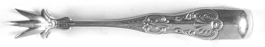 Kings III (Sterling, 1885) Large Sugar Tongs