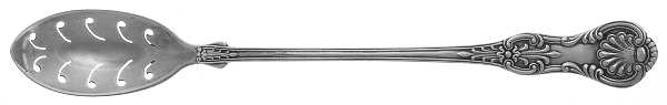 Kings III (Sterling, 1885) Pierced Bowl Short Handle Olive Spoon