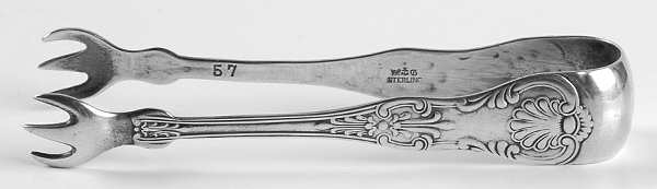 Kings III (Sterling, 1885) Bon Bon Tongs