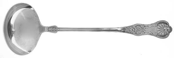 Kings III (Sterling, 1885) Small Solid Soup Ladle