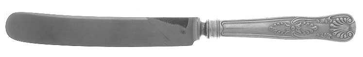 Kings (Silverplate, 1890) Old French Hollow Knife with Bolster