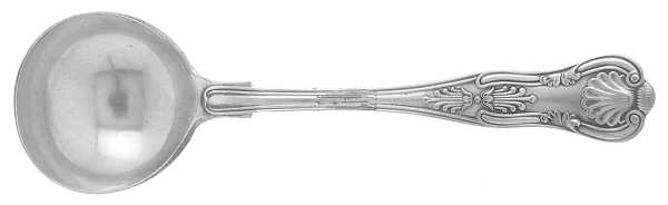 Kings (Silverplate, 1890) Round Bowl Soup Spoon (Bouillon)