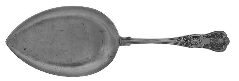 Kings (Silverplate, 1890) Large Solid Pie Knife