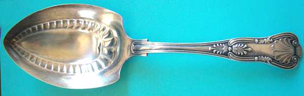Kings (Silverplate, 1890) Large Solid Pie Knife