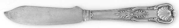 Kings (Silverplate, 1890) Flat Handle Master Butter Knife
