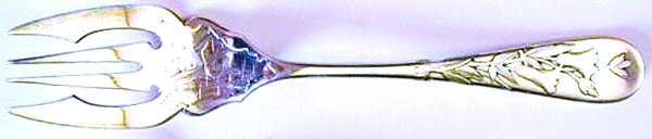 Knickerbocker-Etched (Sterling, 1870) Large Individual Solid Fish/Salad Fork