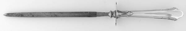 Lady Caroline (Silverplate, 1930) Large Roast Steel Rod Knife Sharpener