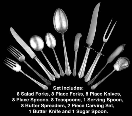Lady Caroline (Silverplate, 1930) 53 Piece Set