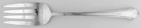 Lady Caroline (Silverplate, 1930) Medium Solid Cold Meat Serving Fork