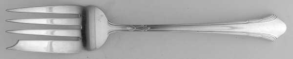 Lady Caroline (Silverplate, 1930) Small Solid Cold Meat Serving Fork