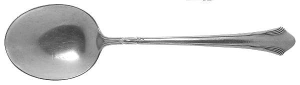 Lady Caroline (Silverplate, 1930) Round Bowl Soup Spoon (Gumbo)