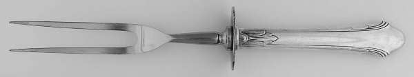 Lady Caroline (Silverplate, 1930) Large Stainless-Prong Roast Carving Fork