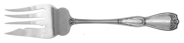 La Modele (Sterling, 1909) Small Solid Cold Meat Serving Fork