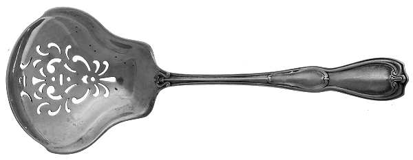 La Modele (Sterling, 1909) Large Pierced Pea Serving Spoon