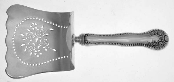 Lancaster (Sterling, 1897, No Monograms) Hollow Asparagus Server with Sterling Hood