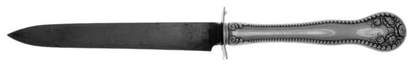 Lancaster (Sterling, 1897, No Monograms) Large Stainless Blade Roast Carving Knife