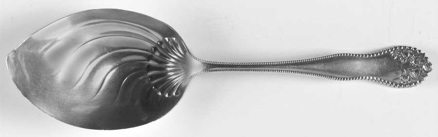 Lancaster (Sterling, 1897, No Monograms) Vegetable Serving Spoon (Solid)