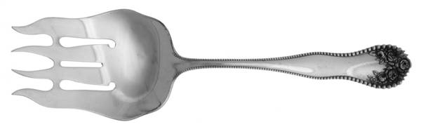 Lancaster (Sterling, 1897, No Monograms) Small Solid Fish Serving Fork