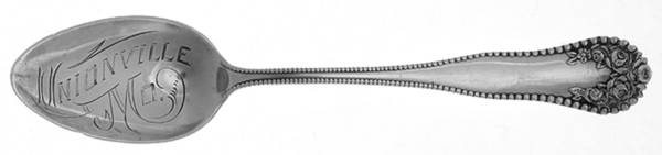 Lancaster (Sterling, 1897, No Monograms) Souvenir Spoon (Five O'Clock)
