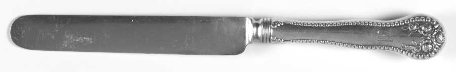 Lancaster (Sterling, 1897, No Monograms) Blunt Hollow Handle Knife W/Bolster