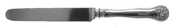 Lancaster (Sterling, 1897, No Monograms) Blunt Hollow Handle Knife W/Bolster
