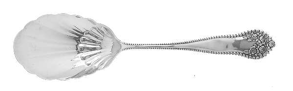 Lancaster (Sterling, 1897, No Monograms) Sugar Shell Spoon