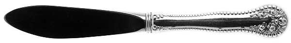 Lancaster (Sterling, 1897, No Monograms) Hollow Handle Master Butter Knife