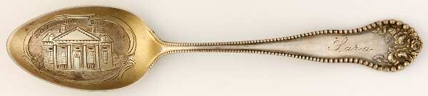 Lancaster (Sterling, 1897, No Monograms) Souvenir Spoon (Teaspoon)