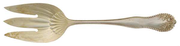 Lancaster (Sterling, 1897, No Monograms) Solid Salad Serving Fork