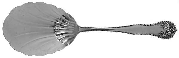 Lancaster (Sterling, 1897, No Monograms) Small Solid Berry/Casserole Spoon