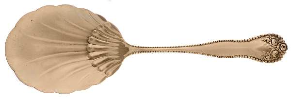 Lancaster (Sterling, 1897, No Monograms) Small Solid Berry/Casserole Spoon