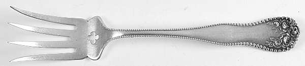 Lancaster (Sterling, 1897, No Monograms) Large Chipped Beef Fork