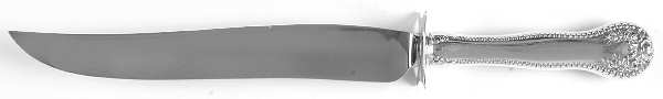 Lancaster (Sterling, 1897, No Monograms) Large Stainless Blade Roast Carving Knife