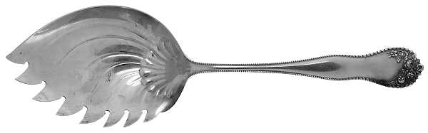Lancaster (Sterling, 1897, No Monograms) Vegetable Serving Fork (Solid)