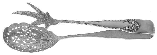 Lancaster (Sterling, 1897, No Monograms) Large Ice Serving Tongs