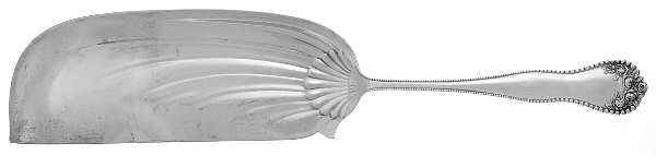 Lancaster (Sterling, 1897, No Monograms) Large Flat Handle Crumb Knife/Crumber
