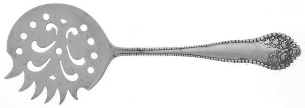 Lancaster (Sterling, 1897, No Monograms) Small Cucumber-Tomato Server w/Saw Edge