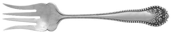 Lancaster (Sterling, 1897, No Monograms) Medium Chipped Beef Fork